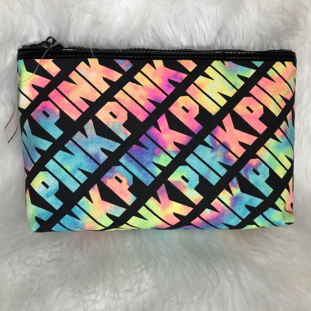VS PINK cosmetic Bag Tye dye different colors